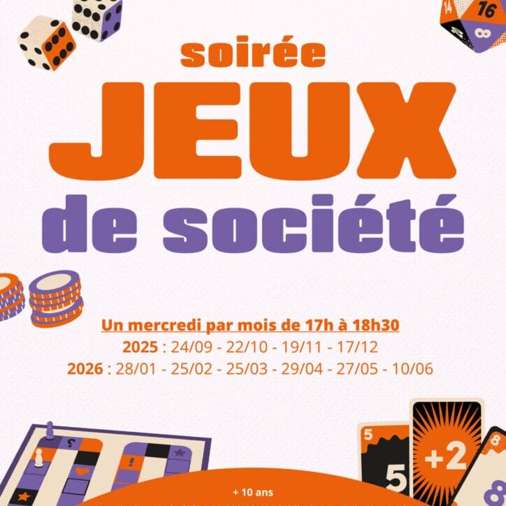 2025-2026 Les mercredis à la Bibli_SOIREE JEUX DE SOCIETE