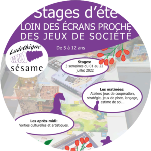 affiche stage des vacances d'été 2022-modified